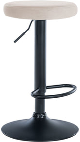 Barhocker Ponte Samt schwarz - creme by Dropshipping-Europe – Barhocker