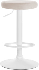 Barhocker Ponte Samt wei� - creme
