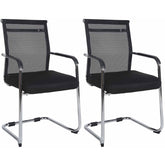 2er Set Besucherst�hle Denny - chrom
