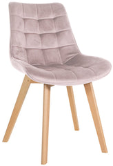 Stuhl Brook Samt - pink