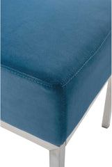 Sitzhocker Lamega Samt - blau