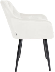 Esszimmerstuhl Stanley Samt - creme