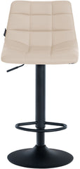 2er Set Barhocker Jerry Kunstleder schwarz - creme