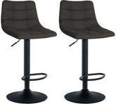 2er Set Barhocker Jerry Stoff schwarz - dunkelgrau