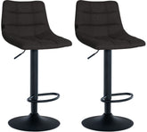 2er Set Barhocker Jerry Stoff schwarz - schwarz