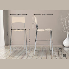 Barhocker Genua - creme - InfinityMarket