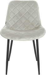 4er Set Stühle Springs Samt - creme