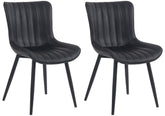 2er Set Stühle Largo Kunstleder - schwarz