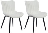 2er Set Stühle Largo Kunstleder - weiß