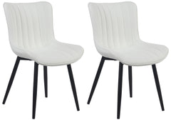 2er Set Stühle Largo Kunstleder - weiß