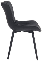2er Set Stühle Brady Kunstleder - schwarz