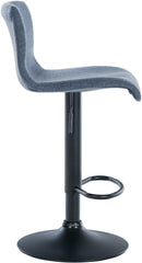 Barhocker Branford Stoff - blau