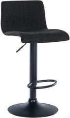 Barhocker Branford Stoff - schwarz