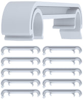 10er Set Verbinder f�r Kunststoffst�hle - grau
