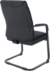 XL Besucherstuhl Anubis Stoff - schwarz/schwarz