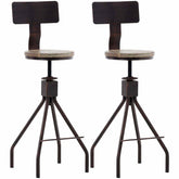 2er Set Barhocker Elko - bronze
