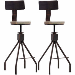 2er Set Barhocker Elko - bronze