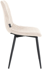 4er Set Stühle Telde Samt - creme