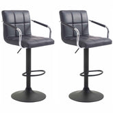 Set di 2 barhocker Lucy V2 neri, eleganti e moderni, ideali per bar e cucine. Brand: Dropshipping-Europe.