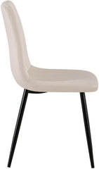 4er Set Stühle Dijon Samt - creme
