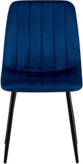 4er Set Stühle Dijon Samt - blau
