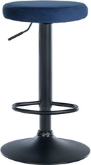 2er Set Barhocker Ponte Samt schwarz - blau