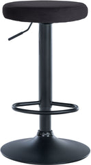 2er Set Barhocker Ponte Samt schwarz - schwarz