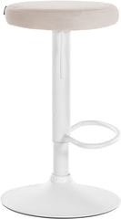 2er Set Barhocker Ponte Samt wei� - creme