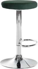 2er Set Barhocker Ponte Samt chrom - gr�n