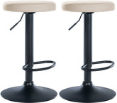 2er Set Barhocker Ponte Kunstleder schwarz - creme