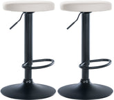 2er Set Barhocker Ponte Kunstleder schwarz - wei�