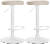 2er Set Barhocker Ponte Kunstleder wei� - creme