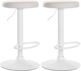 2er Set Barhocker Ponte Kunstleder wei� - wei�