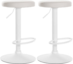 2er Set Barhocker Ponte Kunstleder wei� - wei�