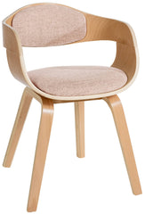 Besucherstuhl Kingston Stoff - natura/creme