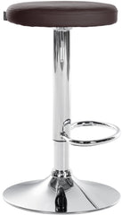 2er Set Barhocker Ponte Kunstleder chrom - braun