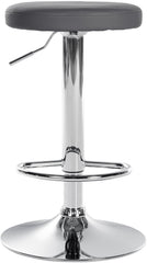 2er Set Barhocker Ponte Kunstleder chrom - grau