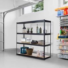 Lagerregal 160x60x180 cm - schwarz