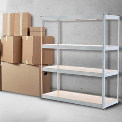 Schwerlastregal 160x60x180 cm - wei�