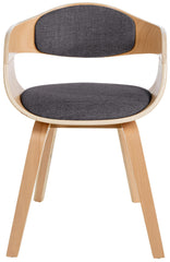 2er Set Stühle Kingston Stoff - natura/hellgrau