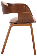 2er Set Stühle Kingston Stoff - walnuss/creme