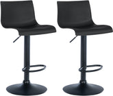 2er Set Barhocker Branford Kunststoff - schwarz