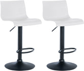 2er Set Barhocker Branford Kunststoff - wei�