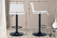 2er Set Barhocker Branford Kunststoff - wei�