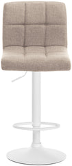2er Set Barhocker Calma Stoff wei� - creme