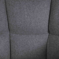 Barhocker Damaso E Filz mit 4-Fu� Gestell - grau
