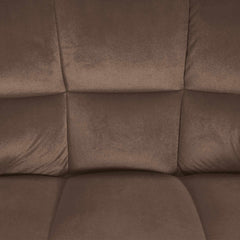 Barhocker Damaso E Samt mit 4-Fu� Gestell - braun