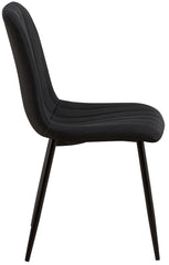 4er Set Stühle Dijon Stoff - schwarz