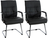 2er Set Besucherstühle Sievert - schwarz