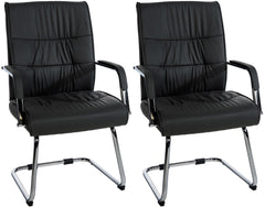 2er Set Besucherstühle Sievert - schwarz